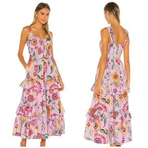 NWT Banjanan Serafina floral Tiered maxi dress